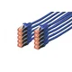 CAT 6 S-FTP patch cord, Cu, LSZH AWG 27/7, length 2 m, 10 pieces, color blue