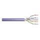 CAT 6 U-UTP installation cable, 250 MHz, AWG 23/1 Dca (LSZH-1), 100 m, paper box, simplex, purple