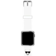 Karl Lagerfeld silikonski pašček za uro za Apple Watch 38/40 mm - Choupettes Head bel - KLAWMSLCW