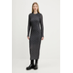 HUGO Vsakodnevna obleka Nastan 50542400 Črna Slim Fit