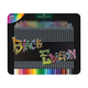 Olovke u boji Faber-Castell Black Edition - 100 boja, u metalnoj kutiji