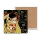 Carmani Keramični podstavek, kvadraten - G. Klimt, Poljub (temno ozadje) ()