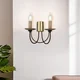 Opviq Zidna lampa Dofa-73-29, 7,5x10,5x3,5cm, 24cm, IP20, Zlatno-crna boje