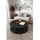 Hanah Home Set Stolova za dnevnu sobu Yin Yang 4 70, Crni