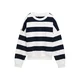 TOM TAILOR DENIM Majica mornarska/bela