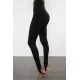 Trendyol Black Brushed Soft Fabric Fuzo Full Length Knitted Sports Tights