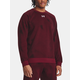 UNDER ARMOUR UA Rival Fleece Printed Crew LS Shirt, Dark Maroon/White - XL, (20798831)