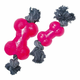 NEW Žvečilna igrača za pse Gloria TPR Z vrvjo Roza Velikost M (14 cm)