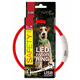 Ogrlica Dog Fantasy LED najlon crvena 45 cm