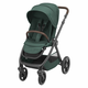 Maxi Cosi Ogrodje s sedežno enoto dark frame + dark brown leather Oxford essential green