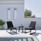 Bessagi Garden Set Za Balkon Augustina, 3-Delni, Temno Siv