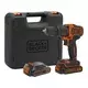 BLACK Black & Decker BDCHD18KB-QW Aku Bušilica Bez Baterije, Crna/Narančasta