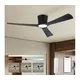 ZEVENTI - LED plafonski ventilator AUREX LED/24W/230V Wi-Fi Tuya crna + daljinski upravljač