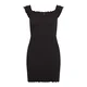 Tommy Jeans Poletna obleka DW0DW20298 Črna Slim Fit