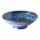 Modra keramična posoda MIJ Copper Swirl, o 25 cm