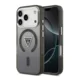 Maska Guess IML Gradient Triangle Logo MagSafe za iPhone 17 Pro crna