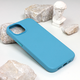 Maska za telefon Beautiful Shine Leather iPhone 14 6.1 svetloplava