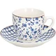 TOGNANA 6-delni set skodelic za čaj s podstavkom Cottage, porcelan, 200 ml