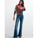 Desigual Pulover svetlo modra/travnato zelena/losos/črna