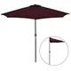 Vidaxl Balkonski senčnik z aluminijastim drogom bordo 270x144x222 cm