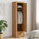 vidaXL Garderobna omara PANAMA Med 51 x 50 x 185 cm Trdna borovina