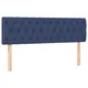 Vidaxl Posteljno vzglavje modra 160x7x78/88 cm blago