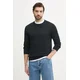 Bombažen pulover Calvin Klein moški, črna barva, LV040BM343