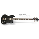 EPIPHONE bas kitara EB3 EBONY