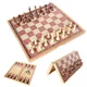 hurtnet 2v1 lesena šahovnica in dama 23x23cm