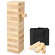 Northix 54-delni komplet lesenih kock Darn Tower – Borov les, naravna barva, 5 x 3,3 x 15,2 cm