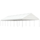 Paviljon s streho bel 15,61x5,88x3,75 m polietilen - vidaXL - Bela - 120,2 - 15.61 x 5.88 x 3.75 m - vidaXL