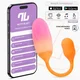 InToYou App Series NexEgg Vibrating Egg Double Silicone Layer App Orange-Pink