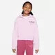 Nike G NSW TREND FLC FZ HOODIE, dječja jakna, roza DV2565