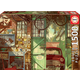 Puzzle Old garage, Arly Jones Educa 1500 dijelova i Fix ljepilo od 11 godina