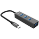 PremiumCord 5G USB vozlišče tipa C s 4x USB 3.2 Gen 1