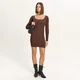 Cropp - Mini obleka - rjava
