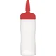 ARAVEN Stisljiva steklenica LDPE, o: 70 mm, 193 mm, prostornina: 0,35 L, rdeča