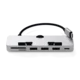 SATECHI Aluminum Type-C CLAMP PRO Hub (3x USB 3.0,MicroSD) - Silver