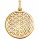 Engelsrufer Pozlačen srebrn obesek Flower of Life ERP-LIFL-G