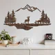 Wallity Zidna dekoracija Rusty Landscape 1, 38x70 cm, Braon
