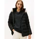 Tommy Hilfiger za ženske. WW0WW47542 Prešita jakna s kapuco črna (XS), Črna, Priložnostno, Poliester