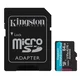 Kingston SPOMINSKA KARTICA 64GB 4K microSD (2v1 MICRO-SDXC ) 200MB/s