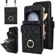 Mini Torbica Diamond Samsung Galaxy Z Flip 5/Flip 4/Flip 3 - črna
