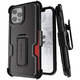 Ghostek Iron Armor3 Black Rugged Case + Holster for Apple iPhone 12 Pro Max