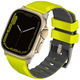 UNIQ Linus Apple Watch Series 1/2/3/4/5/6/7/8/SE/SE2/Ultra 42/44/45/49mm Airosoft Silicone lime green (UNIQ-49MM-LINUSLGRN)