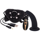 Seven Creations Vibration Dildo Strap-On Remote Control 5 Black