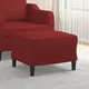 shumee vidaXL Tabure za noge vinsko rdeč 60x50x41 cm oblazinjen s blagom