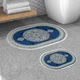 Lessentiel Maison Set 2 prostirke za kupatilo Plavi