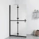 Greatstore Zložljiva pregrada za tuš mlečno ESG steklo 80x190 cm