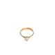 GUESS Prstan Crystal Love zlata/transparentna